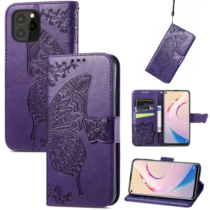 Butterfly Love Flower Embossed Horizontal Flip Leather Case with Holder & Card Slots & Wallet & Lanyard, For Blackview A100, For Huawei nova 8 SE Youth, For Infinix Hot 10T, For Infinix Note 10 Pro, For infinix Smart 5, For Motorola Moto Edge 20 Lite  ...