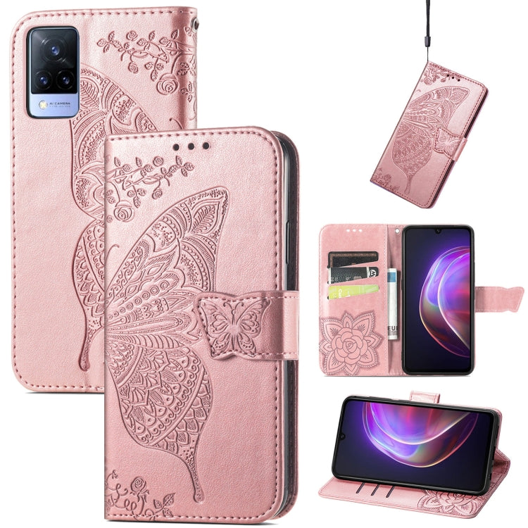 Butterfly Love Flower Embossed Horizontal Flip Leather Case with Holder & Card Slots & Wallet & Lanyard, For Blackview A100, For Huawei nova 8 SE Youth, For Infinix Hot 10T, For Infinix Note 10 Pro, For infinix Smart 5, For Motorola Moto Edge 20 Lite  ...
