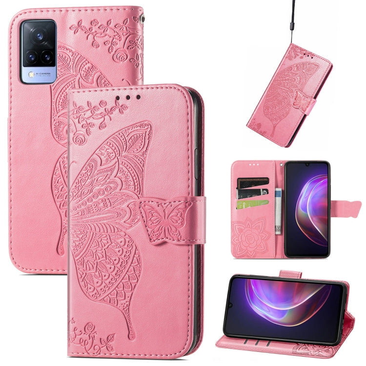 Butterfly Love Flower Embossed Horizontal Flip Leather Case with Holder & Card Slots & Wallet & Lanyard, For Blackview A100, For Huawei nova 8 SE Youth, For Infinix Hot 10T, For Infinix Note 10 Pro, For infinix Smart 5, For Motorola Moto Edge 20 Lite  ...