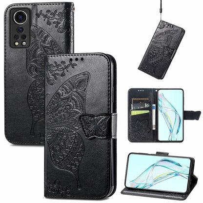 Butterfly Love Flower Embossed Horizontal Flip Leather Case with Holder & Card Slots & Wallet & Lanyard, For Blackview A100, For Huawei nova 8 SE Youth, For Infinix Hot 10T, For Infinix Note 10 Pro, For infinix Smart 5, For Motorola Moto Edge 20 Lite  ...