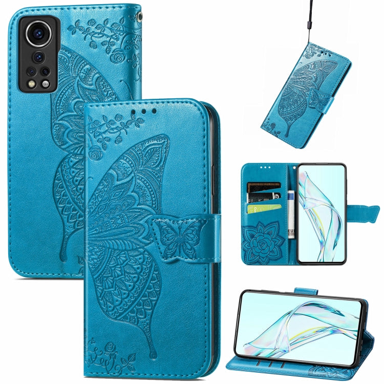 Butterfly Love Flower Embossed Horizontal Flip Leather Case with Holder & Card Slots & Wallet & Lanyard, For Blackview A100, For Huawei nova 8 SE Youth, For Infinix Hot 10T, For Infinix Note 10 Pro, For infinix Smart 5, For Motorola Moto Edge 20 Lite  ...
