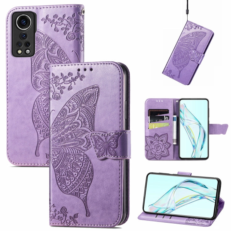 Butterfly Love Flower Embossed Horizontal Flip Leather Case with Holder & Card Slots & Wallet & Lanyard, For Blackview A100, For Huawei nova 8 SE Youth, For Infinix Hot 10T, For Infinix Note 10 Pro, For infinix Smart 5, For Motorola Moto Edge 20 Lite  ...
