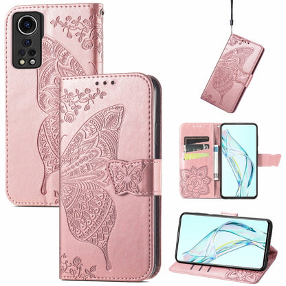 Butterfly Love Flower Embossed Horizontal Flip Leather Case with Holder & Card Slots & Wallet & Lanyard, For Blackview A100, For Huawei nova 8 SE Youth, For Infinix Hot 10T, For Infinix Note 10 Pro, For infinix Smart 5, For Motorola Moto Edge 20 Lite  ...