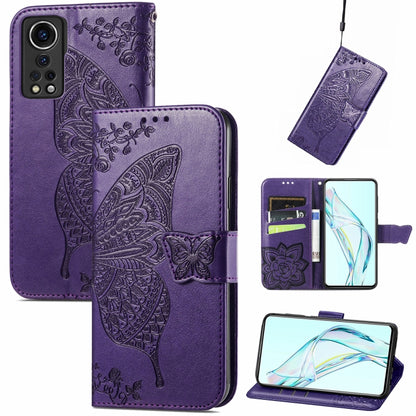 Butterfly Love Flower Embossed Horizontal Flip Leather Case with Holder & Card Slots & Wallet & Lanyard, For Blackview A100, For Huawei nova 8 SE Youth, For Infinix Hot 10T, For Infinix Note 10 Pro, For infinix Smart 5, For Motorola Moto Edge 20 Lite  ...