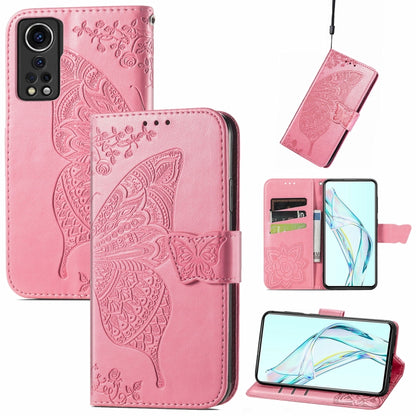 Butterfly Love Flower Embossed Horizontal Flip Leather Case with Holder & Card Slots & Wallet & Lanyard, For Blackview A100, For Huawei nova 8 SE Youth, For Infinix Hot 10T, For Infinix Note 10 Pro, For infinix Smart 5, For Motorola Moto Edge 20 Lite  ...