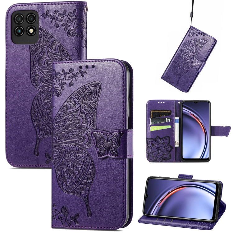 Butterfly Love Flower Embossed Horizontal Flip Leather Case with Holder & Card Slots & Wallet & Lanyard, For Blackview A100, For Huawei nova 8 SE Youth, For Infinix Hot 10T, For Infinix Note 10 Pro, For infinix Smart 5, For Motorola Moto Edge 20 Lite  ...