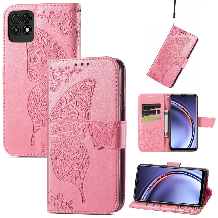 Butterfly Love Flower Embossed Horizontal Flip Leather Case with Holder & Card Slots & Wallet & Lanyard, For Blackview A100, For Huawei nova 8 SE Youth, For Infinix Hot 10T, For Infinix Note 10 Pro, For infinix Smart 5, For Motorola Moto Edge 20 Lite  ...