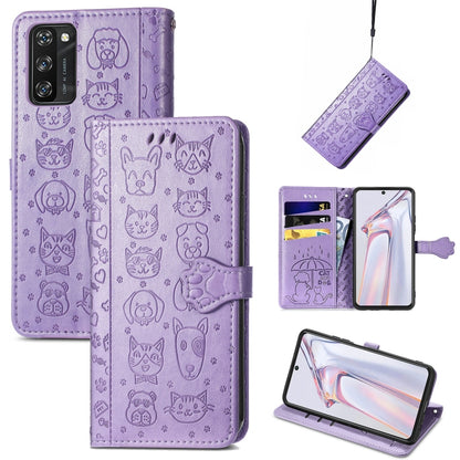 Lovely Cat and Dog Embossing Pattern Horizontal Flip Leather Case , with Holder & Card Slots & Wallet & Cartoon Clasp & Lanyard, For Blackview A100, For Huawei nova 8 SE Youth, For Infinix Hot 10T, For Infinix Note 10 Pro, For infinix Smart 5          ...
