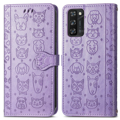 Lovely Cat and Dog Embossing Pattern Horizontal Flip Leather Case , with Holder & Card Slots & Wallet & Cartoon Clasp & Lanyard, For Blackview A100, For Huawei nova 8 SE Youth, For Infinix Hot 10T, For Infinix Note 10 Pro, For infinix Smart 5          ...