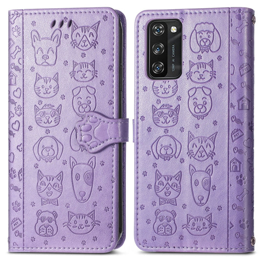 Lovely Cat and Dog Embossing Pattern Horizontal Flip Leather Case , with Holder & Card Slots & Wallet & Cartoon Clasp & Lanyard, For Blackview A100, For Huawei nova 8 SE Youth, For Infinix Hot 10T, For Infinix Note 10 Pro, For infinix Smart 5          ...