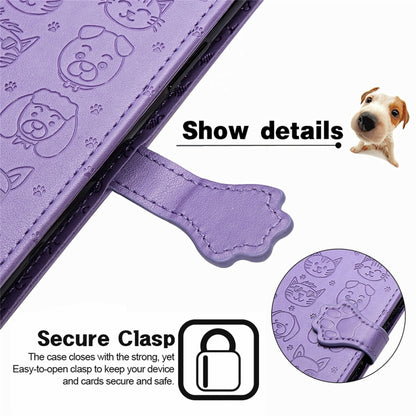Lovely Cat and Dog Embossing Pattern Horizontal Flip Leather Case , with Holder & Card Slots & Wallet & Cartoon Clasp & Lanyard, For Blackview A100, For Huawei nova 8 SE Youth, For Infinix Hot 10T, For Infinix Note 10 Pro, For infinix Smart 5          ...