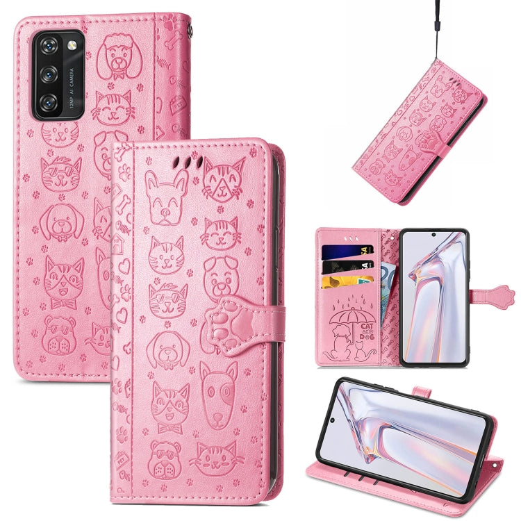 Lovely Cat and Dog Embossing Pattern Horizontal Flip Leather Case , with Holder & Card Slots & Wallet & Cartoon Clasp & Lanyard, For Blackview A100, For Huawei nova 8 SE Youth, For Infinix Hot 10T, For Infinix Note 10 Pro, For infinix Smart 5          ...