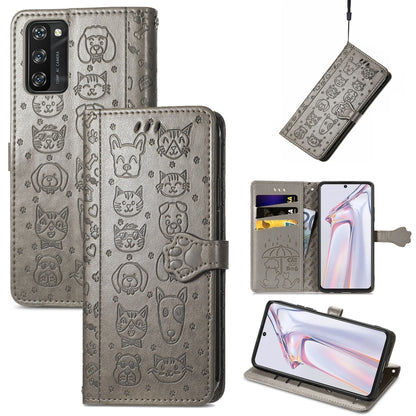 Lovely Cat and Dog Embossing Pattern Horizontal Flip Leather Case , with Holder & Card Slots & Wallet & Cartoon Clasp & Lanyard, For Blackview A100, For Huawei nova 8 SE Youth, For Infinix Hot 10T, For Infinix Note 10 Pro, For infinix Smart 5          ...