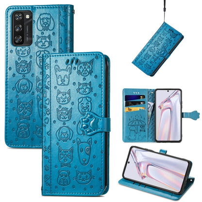Lovely Cat and Dog Embossing Pattern Horizontal Flip Leather Case , with Holder & Card Slots & Wallet & Cartoon Clasp & Lanyard, For Blackview A100, For Huawei nova 8 SE Youth, For Infinix Hot 10T, For Infinix Note 10 Pro, For infinix Smart 5          ...