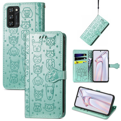 Lovely Cat and Dog Embossing Pattern Horizontal Flip Leather Case , with Holder & Card Slots & Wallet & Cartoon Clasp & Lanyard, For Blackview A100, For Huawei nova 8 SE Youth, For Infinix Hot 10T, For Infinix Note 10 Pro, For infinix Smart 5          ...
