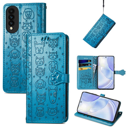 Lovely Cat and Dog Embossing Pattern Horizontal Flip Leather Case , with Holder & Card Slots & Wallet & Cartoon Clasp & Lanyard, For Blackview A100, For Huawei nova 8 SE Youth, For Infinix Hot 10T, For Infinix Note 10 Pro, For infinix Smart 5          ...