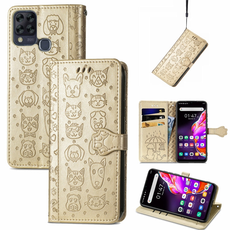 Lovely Cat and Dog Embossing Pattern Horizontal Flip Leather Case , with Holder & Card Slots & Wallet & Cartoon Clasp & Lanyard, For Blackview A100, For Huawei nova 8 SE Youth, For Infinix Hot 10T, For Infinix Note 10 Pro, For infinix Smart 5          ...