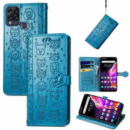 Lovely Cat and Dog Embossing Pattern Horizontal Flip Leather Case , with Holder & Card Slots & Wallet & Cartoon Clasp & Lanyard, For Blackview A100, For Huawei nova 8 SE Youth, For Infinix Hot 10T, For Infinix Note 10 Pro, For infinix Smart 5          ...