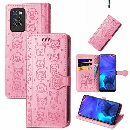 Lovely Cat and Dog Embossing Pattern Horizontal Flip Leather Case , with Holder & Card Slots & Wallet & Cartoon Clasp & Lanyard, For Blackview A100, For Huawei nova 8 SE Youth, For Infinix Hot 10T, For Infinix Note 10 Pro, For infinix Smart 5          ...