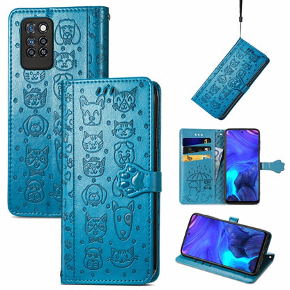 Lovely Cat and Dog Embossing Pattern Horizontal Flip Leather Case , with Holder & Card Slots & Wallet & Cartoon Clasp & Lanyard, For Blackview A100, For Huawei nova 8 SE Youth, For Infinix Hot 10T, For Infinix Note 10 Pro, For infinix Smart 5          ...