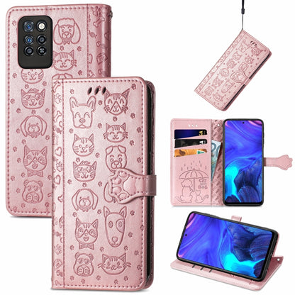 Lovely Cat and Dog Embossing Pattern Horizontal Flip Leather Case , with Holder & Card Slots & Wallet & Cartoon Clasp & Lanyard, For Blackview A100, For Huawei nova 8 SE Youth, For Infinix Hot 10T, For Infinix Note 10 Pro, For infinix Smart 5          ...
