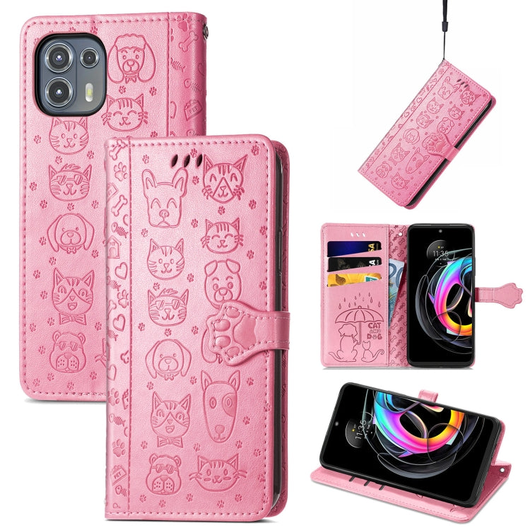 Lovely Cat and Dog Embossing Pattern Horizontal Flip Leather Case , with Holder & Card Slots & Wallet & Cartoon Clasp & Lanyard, For Blackview A100, For Huawei nova 8 SE Youth, For Infinix Hot 10T, For Infinix Note 10 Pro, For infinix Smart 5          ...