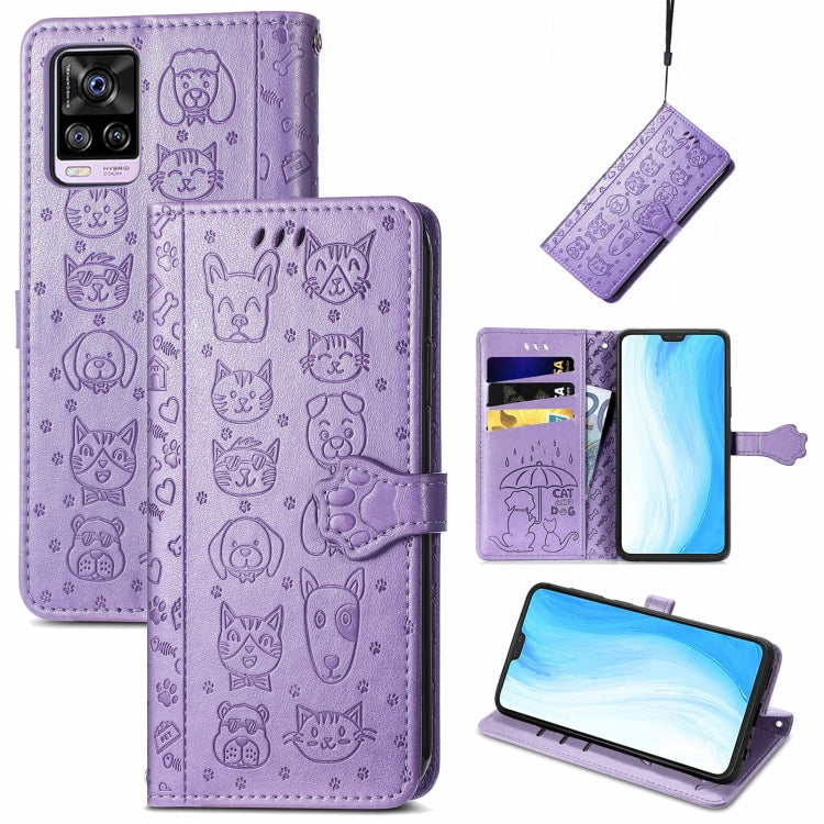 Lovely Cat and Dog Embossing Pattern Horizontal Flip Leather Case , with Holder & Card Slots & Wallet & Cartoon Clasp & Lanyard, For Blackview A100, For Huawei nova 8 SE Youth, For Infinix Hot 10T, For Infinix Note 10 Pro, For infinix Smart 5          ...