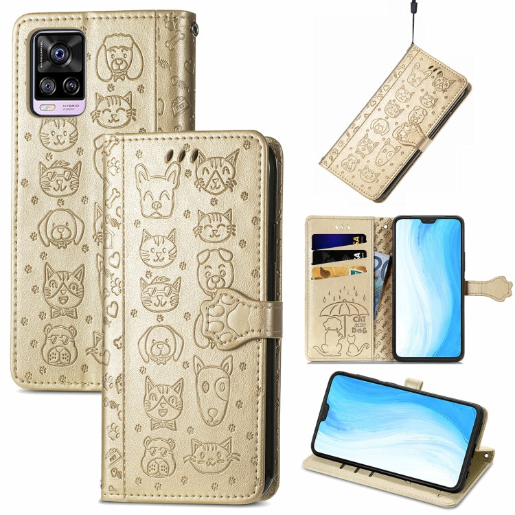 Lovely Cat and Dog Embossing Pattern Horizontal Flip Leather Case , with Holder & Card Slots & Wallet & Cartoon Clasp & Lanyard, For Blackview A100, For Huawei nova 8 SE Youth, For Infinix Hot 10T, For Infinix Note 10 Pro, For infinix Smart 5          ...