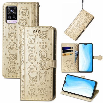 Lovely Cat and Dog Embossing Pattern Horizontal Flip Leather Case , with Holder & Card Slots & Wallet & Cartoon Clasp & Lanyard, For Blackview A100, For Huawei nova 8 SE Youth, For Infinix Hot 10T, For Infinix Note 10 Pro, For infinix Smart 5          ...