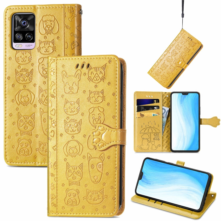 Lovely Cat and Dog Embossing Pattern Horizontal Flip Leather Case , with Holder & Card Slots & Wallet & Cartoon Clasp & Lanyard, For Blackview A100, For Huawei nova 8 SE Youth, For Infinix Hot 10T, For Infinix Note 10 Pro, For infinix Smart 5          ...