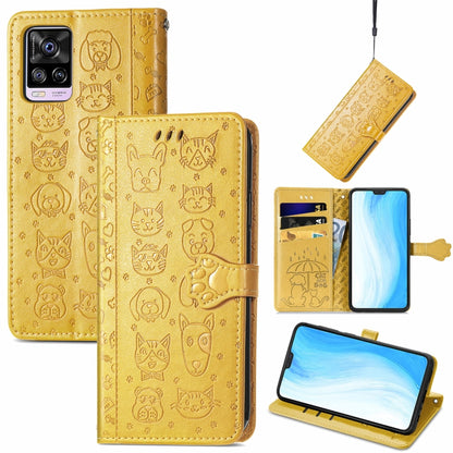 Lovely Cat and Dog Embossing Pattern Horizontal Flip Leather Case , with Holder & Card Slots & Wallet & Cartoon Clasp & Lanyard, For Blackview A100, For Huawei nova 8 SE Youth, For Infinix Hot 10T, For Infinix Note 10 Pro, For infinix Smart 5          ...