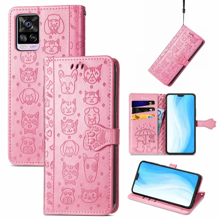 Lovely Cat and Dog Embossing Pattern Horizontal Flip Leather Case , with Holder & Card Slots & Wallet & Cartoon Clasp & Lanyard, For Blackview A100, For Huawei nova 8 SE Youth, For Infinix Hot 10T, For Infinix Note 10 Pro, For infinix Smart 5          ...