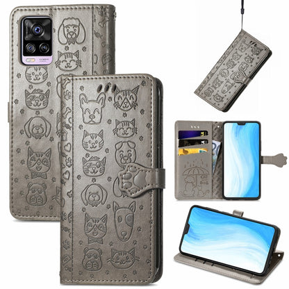 Lovely Cat and Dog Embossing Pattern Horizontal Flip Leather Case , with Holder & Card Slots & Wallet & Cartoon Clasp & Lanyard, For Blackview A100, For Huawei nova 8 SE Youth, For Infinix Hot 10T, For Infinix Note 10 Pro, For infinix Smart 5          ...