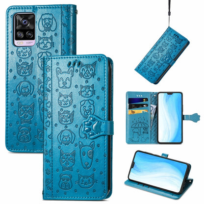 Lovely Cat and Dog Embossing Pattern Horizontal Flip Leather Case , with Holder & Card Slots & Wallet & Cartoon Clasp & Lanyard, For Blackview A100, For Huawei nova 8 SE Youth, For Infinix Hot 10T, For Infinix Note 10 Pro, For infinix Smart 5          ...