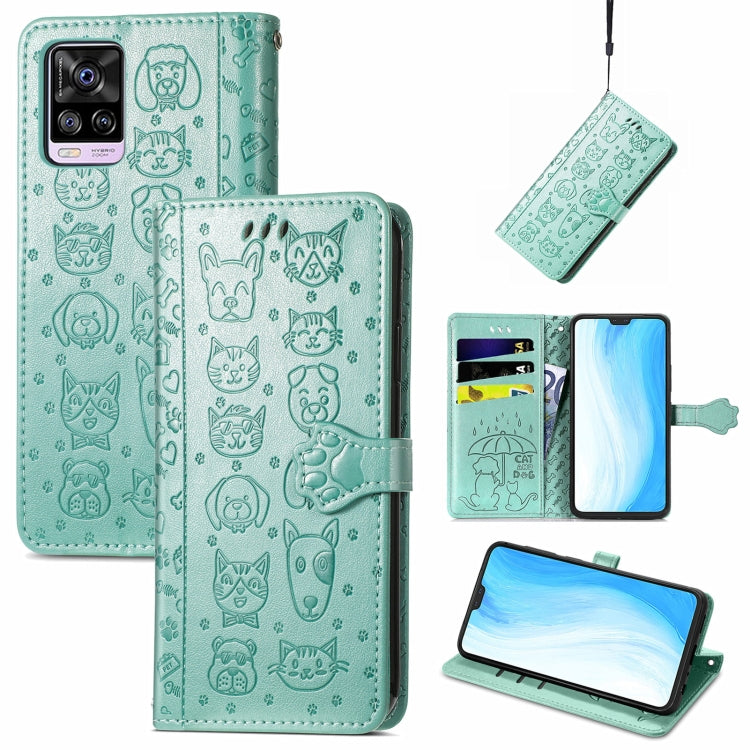 Lovely Cat and Dog Embossing Pattern Horizontal Flip Leather Case , with Holder & Card Slots & Wallet & Cartoon Clasp & Lanyard, For Blackview A100, For Huawei nova 8 SE Youth, For Infinix Hot 10T, For Infinix Note 10 Pro, For infinix Smart 5          ...