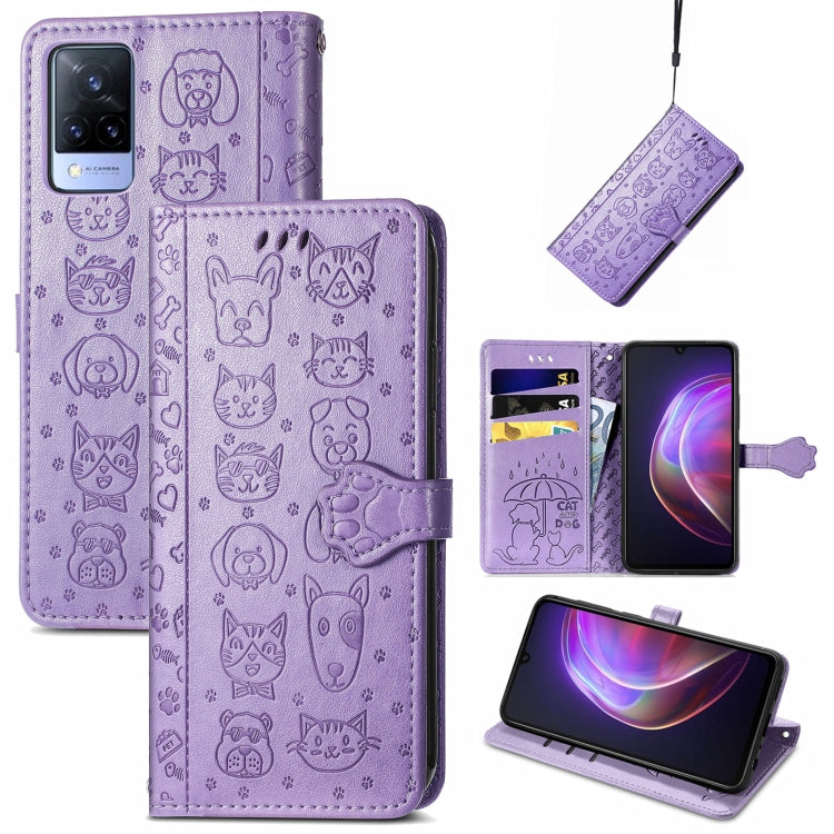 Lovely Cat and Dog Embossing Pattern Horizontal Flip Leather Case , with Holder & Card Slots & Wallet & Cartoon Clasp & Lanyard, For Blackview A100, For Huawei nova 8 SE Youth, For Infinix Hot 10T, For Infinix Note 10 Pro, For infinix Smart 5          ...