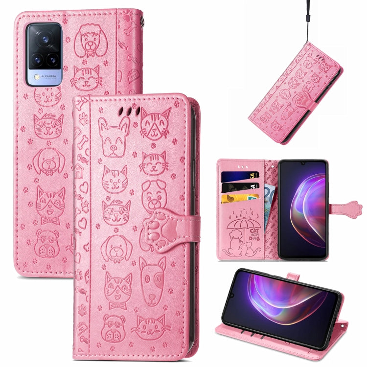 Lovely Cat and Dog Embossing Pattern Horizontal Flip Leather Case , with Holder & Card Slots & Wallet & Cartoon Clasp & Lanyard, For Blackview A100, For Huawei nova 8 SE Youth, For Infinix Hot 10T, For Infinix Note 10 Pro, For infinix Smart 5          ...