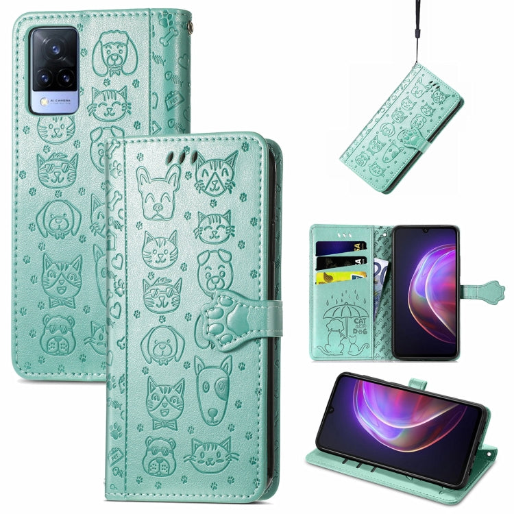 Lovely Cat and Dog Embossing Pattern Horizontal Flip Leather Case , with Holder & Card Slots & Wallet & Cartoon Clasp & Lanyard, For Blackview A100, For Huawei nova 8 SE Youth, For Infinix Hot 10T, For Infinix Note 10 Pro, For infinix Smart 5          ...