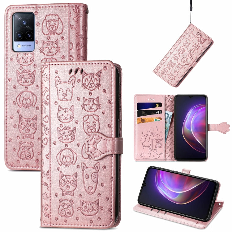 Lovely Cat and Dog Embossing Pattern Horizontal Flip Leather Case , with Holder & Card Slots & Wallet & Cartoon Clasp & Lanyard, For Blackview A100, For Huawei nova 8 SE Youth, For Infinix Hot 10T, For Infinix Note 10 Pro, For infinix Smart 5          ...