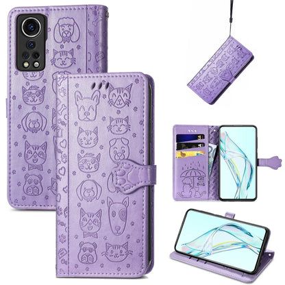 Lovely Cat and Dog Embossing Pattern Horizontal Flip Leather Case , with Holder & Card Slots & Wallet & Cartoon Clasp & Lanyard, For Blackview A100, For Huawei nova 8 SE Youth, For Infinix Hot 10T, For Infinix Note 10 Pro, For infinix Smart 5          ...