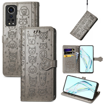 Lovely Cat and Dog Embossing Pattern Horizontal Flip Leather Case , with Holder & Card Slots & Wallet & Cartoon Clasp & Lanyard, For Blackview A100, For Huawei nova 8 SE Youth, For Infinix Hot 10T, For Infinix Note 10 Pro, For infinix Smart 5          ...