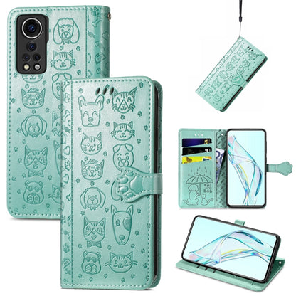 Lovely Cat and Dog Embossing Pattern Horizontal Flip Leather Case , with Holder & Card Slots & Wallet & Cartoon Clasp & Lanyard, For Blackview A100, For Huawei nova 8 SE Youth, For Infinix Hot 10T, For Infinix Note 10 Pro, For infinix Smart 5          ...