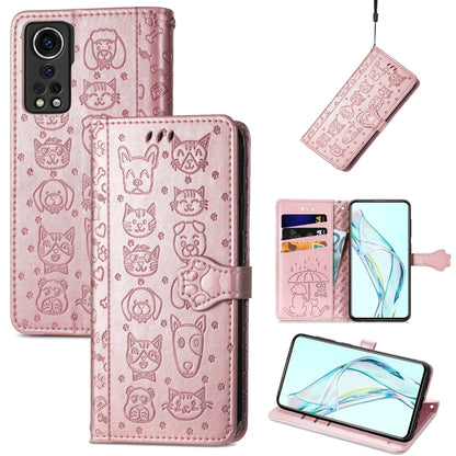 Lovely Cat and Dog Embossing Pattern Horizontal Flip Leather Case , with Holder & Card Slots & Wallet & Cartoon Clasp & Lanyard, For Blackview A100, For Huawei nova 8 SE Youth, For Infinix Hot 10T, For Infinix Note 10 Pro, For infinix Smart 5          ...