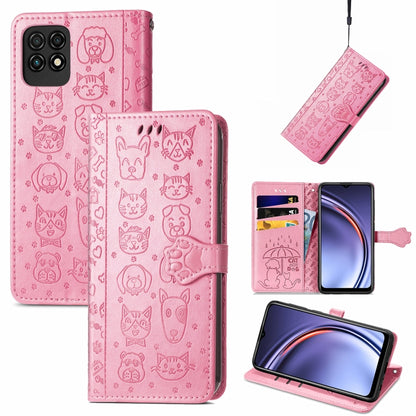 Lovely Cat and Dog Embossing Pattern Horizontal Flip Leather Case , with Holder & Card Slots & Wallet & Cartoon Clasp & Lanyard, For ZTE Nubia Z30 Pro, For Huawei Maimang 10 SE