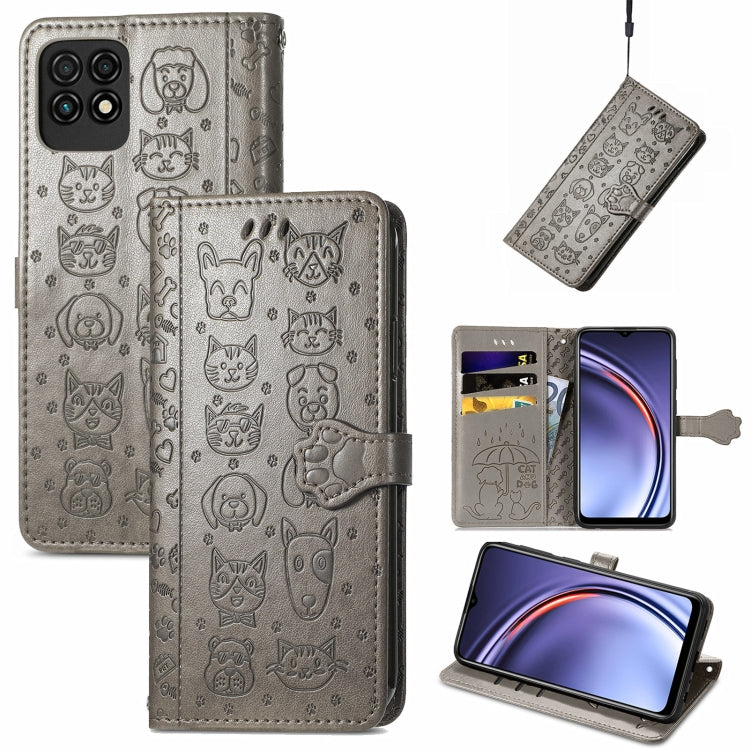 Lovely Cat and Dog Embossing Pattern Horizontal Flip Leather Case , with Holder & Card Slots & Wallet & Cartoon Clasp & Lanyard, For ZTE Nubia Z30 Pro, For Huawei Maimang 10 SE