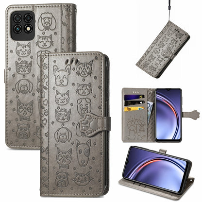 Lovely Cat and Dog Embossing Pattern Horizontal Flip Leather Case , with Holder & Card Slots & Wallet & Cartoon Clasp & Lanyard, For ZTE Nubia Z30 Pro, For Huawei Maimang 10 SE