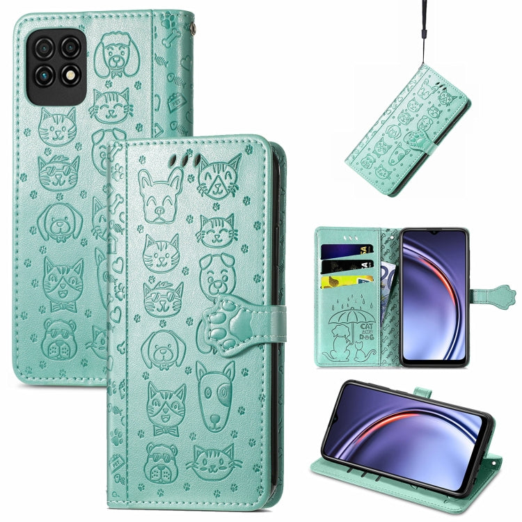Lovely Cat and Dog Embossing Pattern Horizontal Flip Leather Case , with Holder & Card Slots & Wallet & Cartoon Clasp & Lanyard, For ZTE Nubia Z30 Pro, For Huawei Maimang 10 SE
