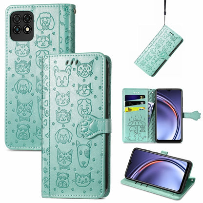 Lovely Cat and Dog Embossing Pattern Horizontal Flip Leather Case , with Holder & Card Slots & Wallet & Cartoon Clasp & Lanyard, For ZTE Nubia Z30 Pro, For Huawei Maimang 10 SE