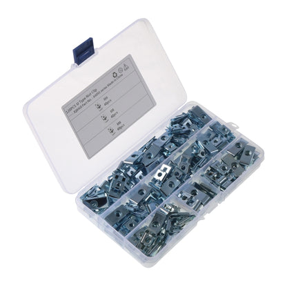 120 PCS Car M4/M5/M6 Fastener Clips Base U-shaped Clip Nut, A6091