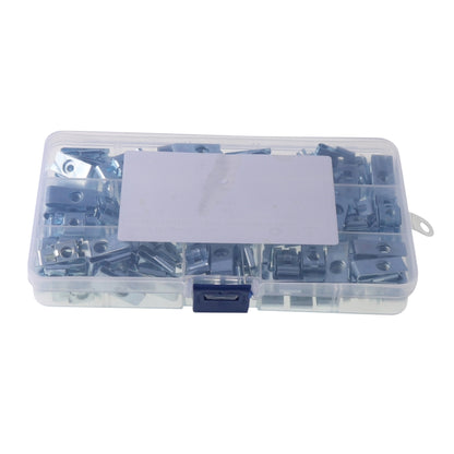 120 PCS Car M4/M5/M6 Fastener Clips Base U-shaped Clip Nut, A6091